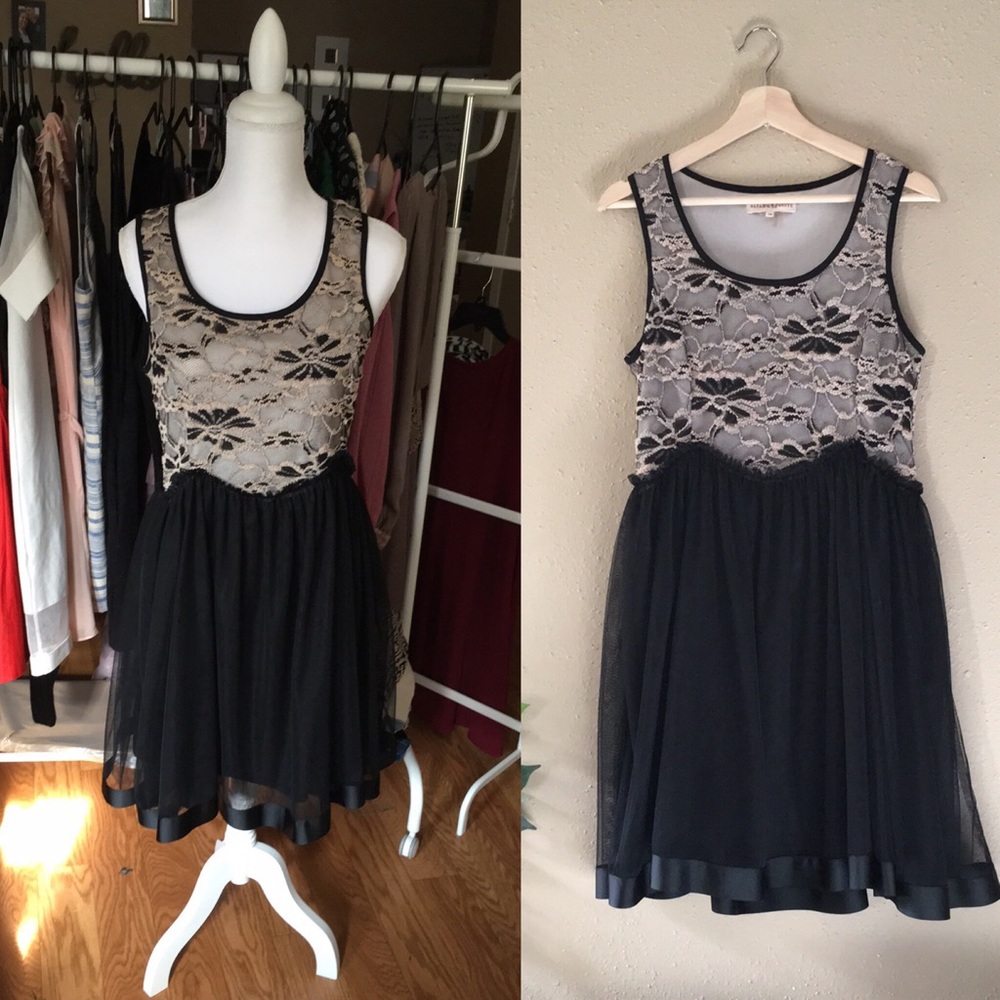 Altard state tulle and lace dress